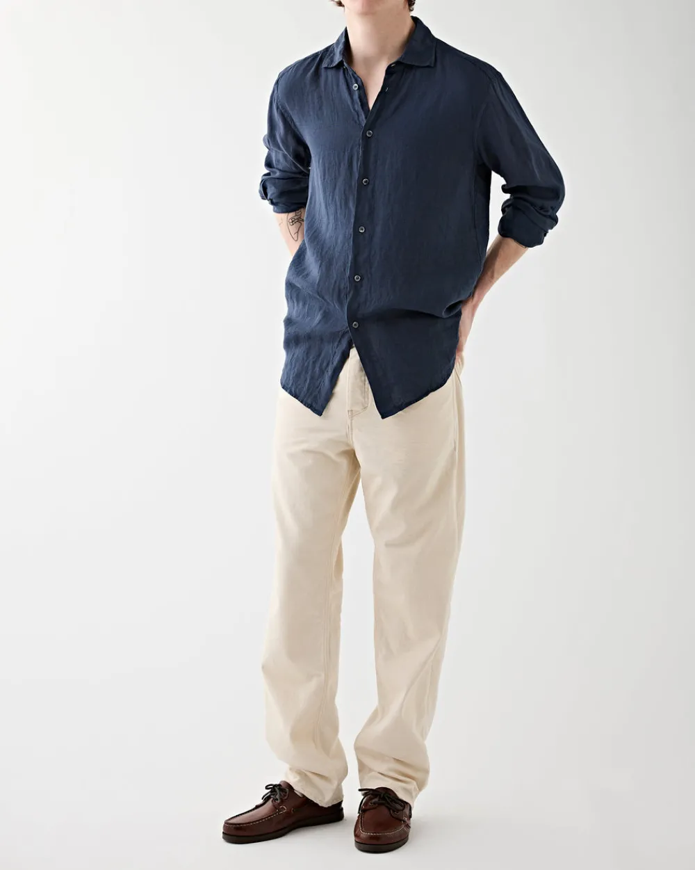 Barena Venezia Shirt Surian Telino Navy Sale