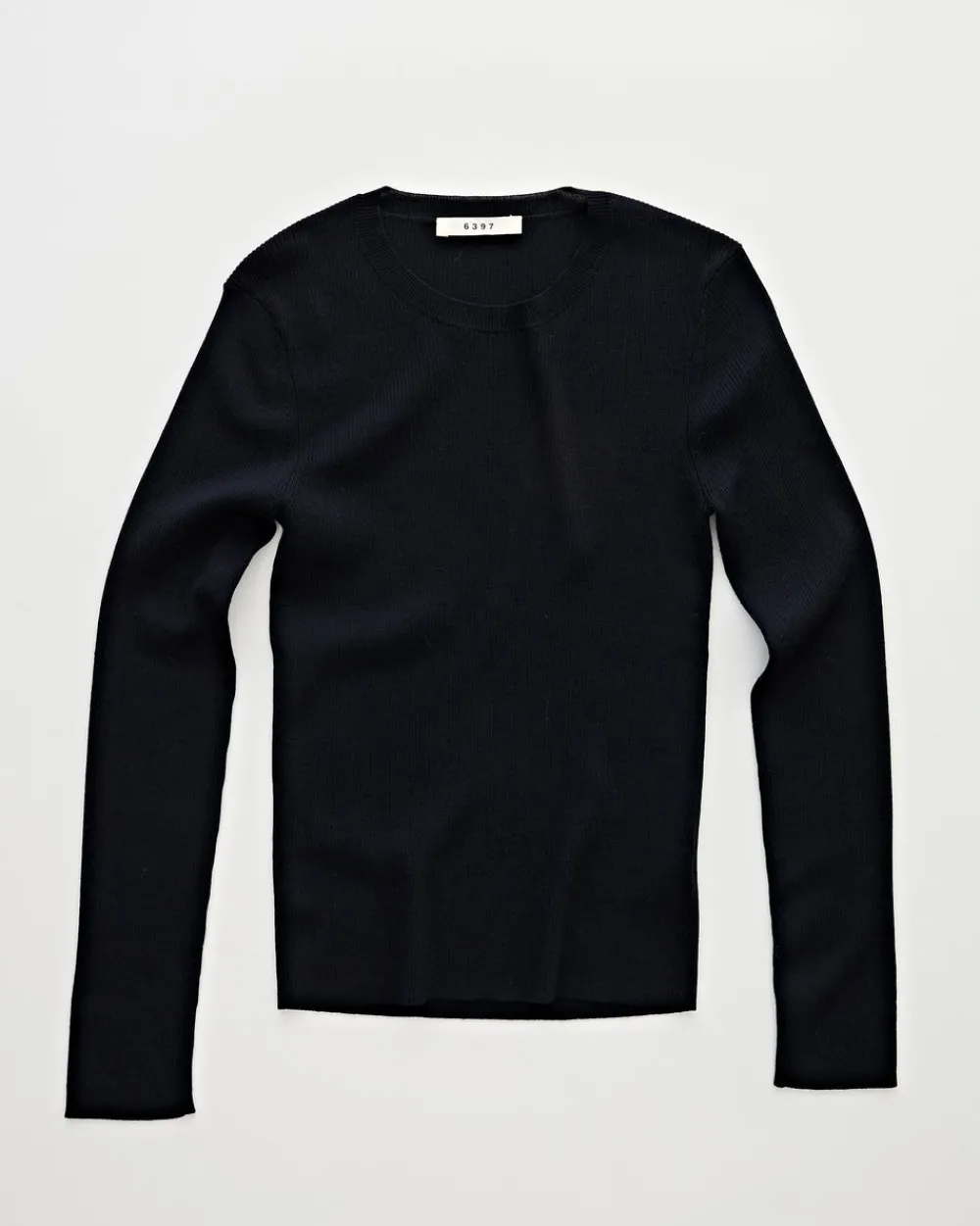 6397 Skinny Rib Crew Midnight Discount