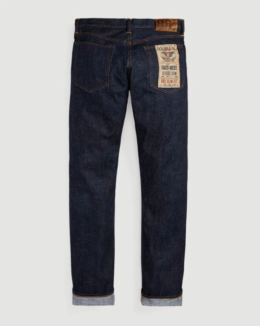 RRL Slim Fit Once Washed Jean Discount