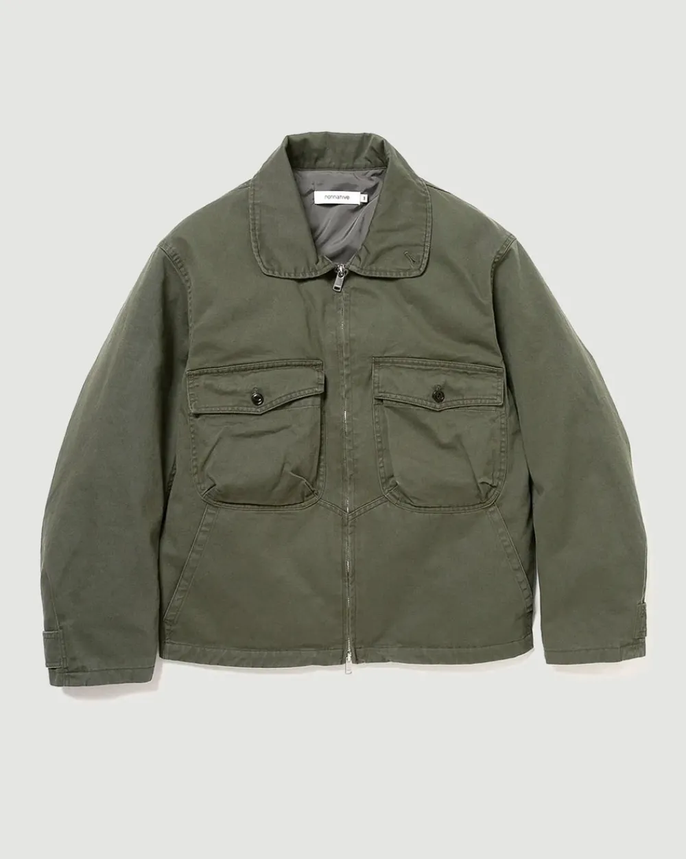 Nonnative Soldier Short Jacket Cotton Twill Khaki Fashion