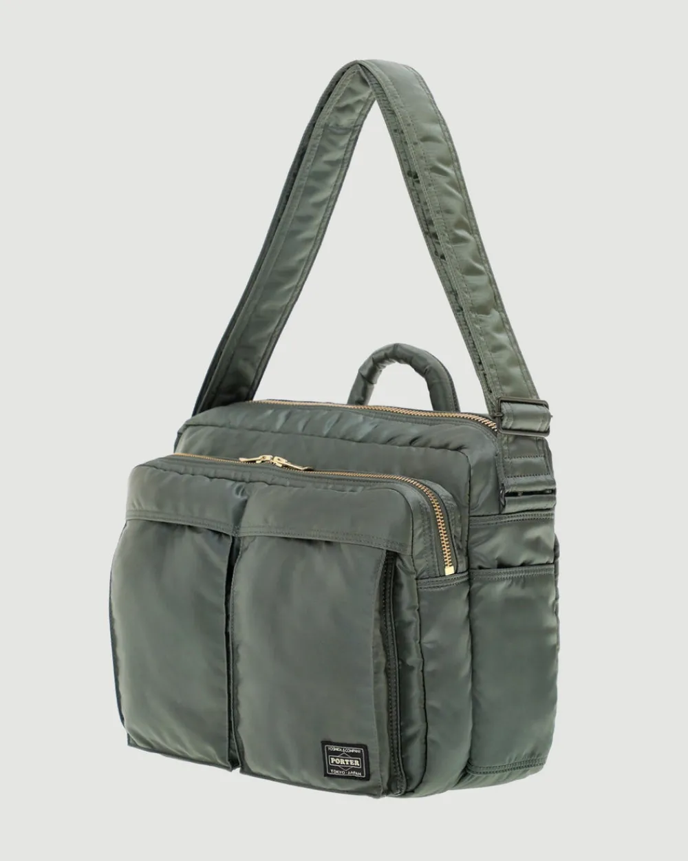 Porter Yoshida Tanker CS Shoulder Bag Sage Green Clearance