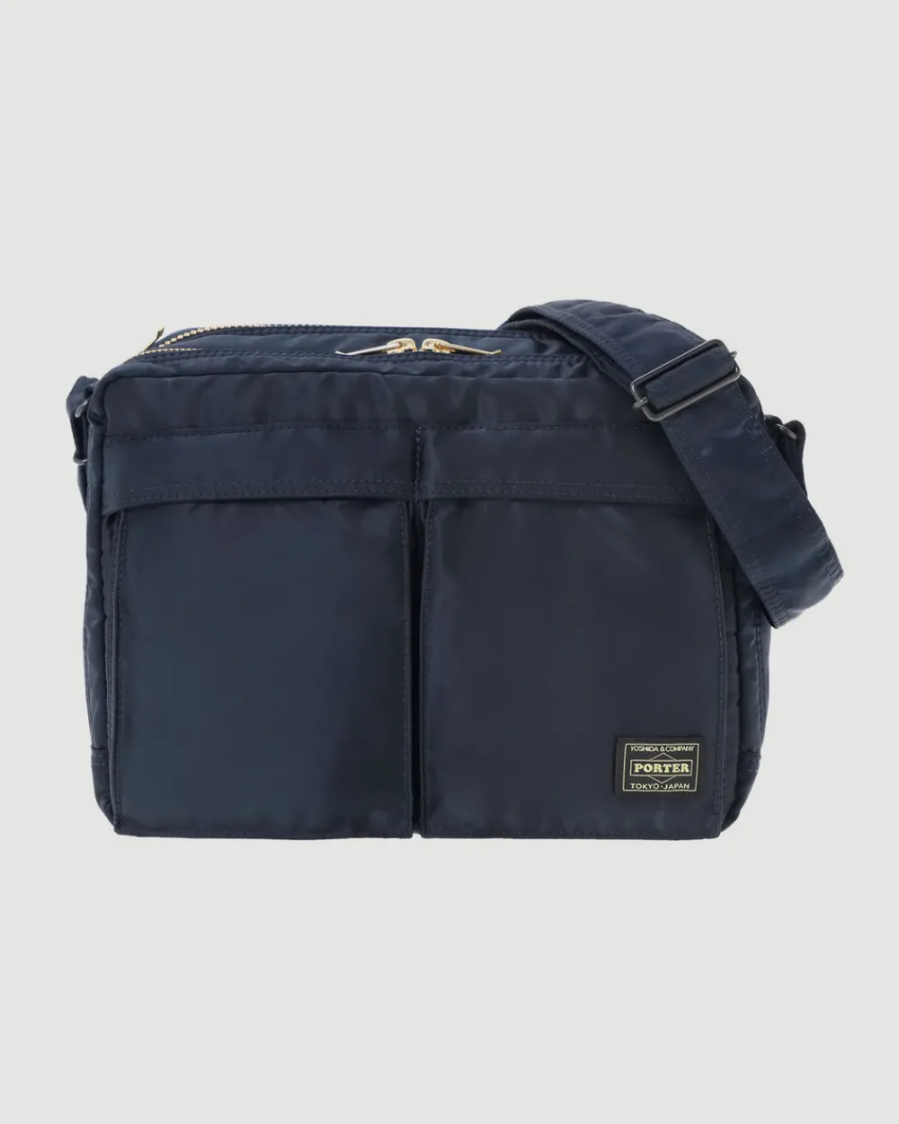 Porter Yoshida Tanker Sling Bag W Zip Iron Blue Discount
