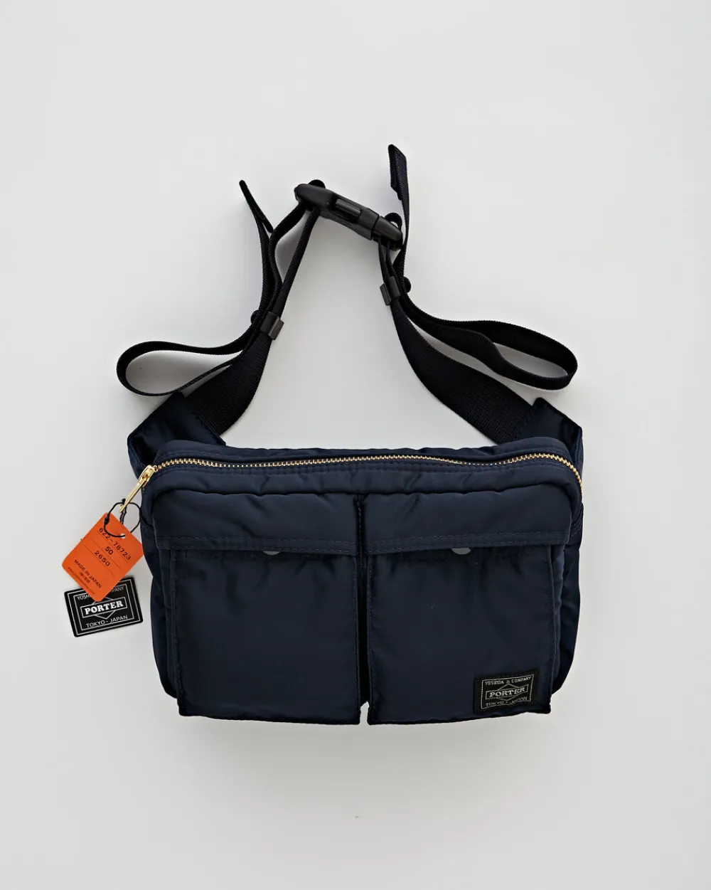 Porter Yoshida Tanker Waist Bag Iron Blue New