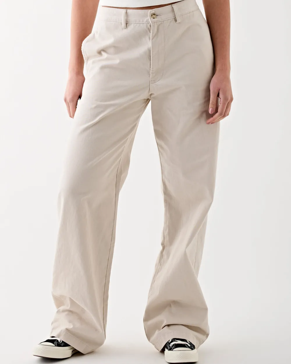 Denimist Teri Wide Leg Chino Ivory Online
