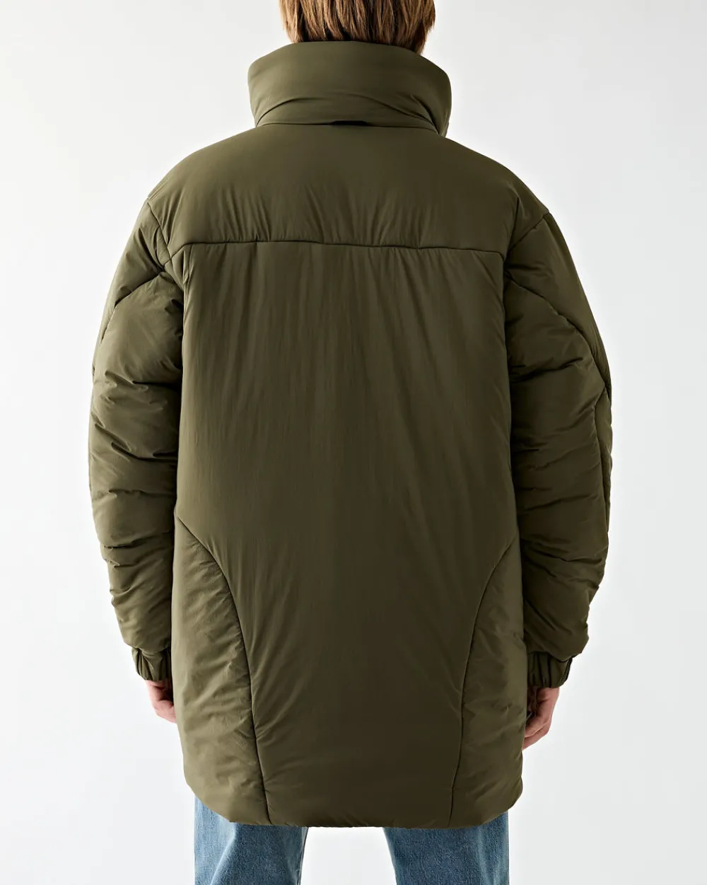 and wander Top Fleece Coat Khaki Fashion