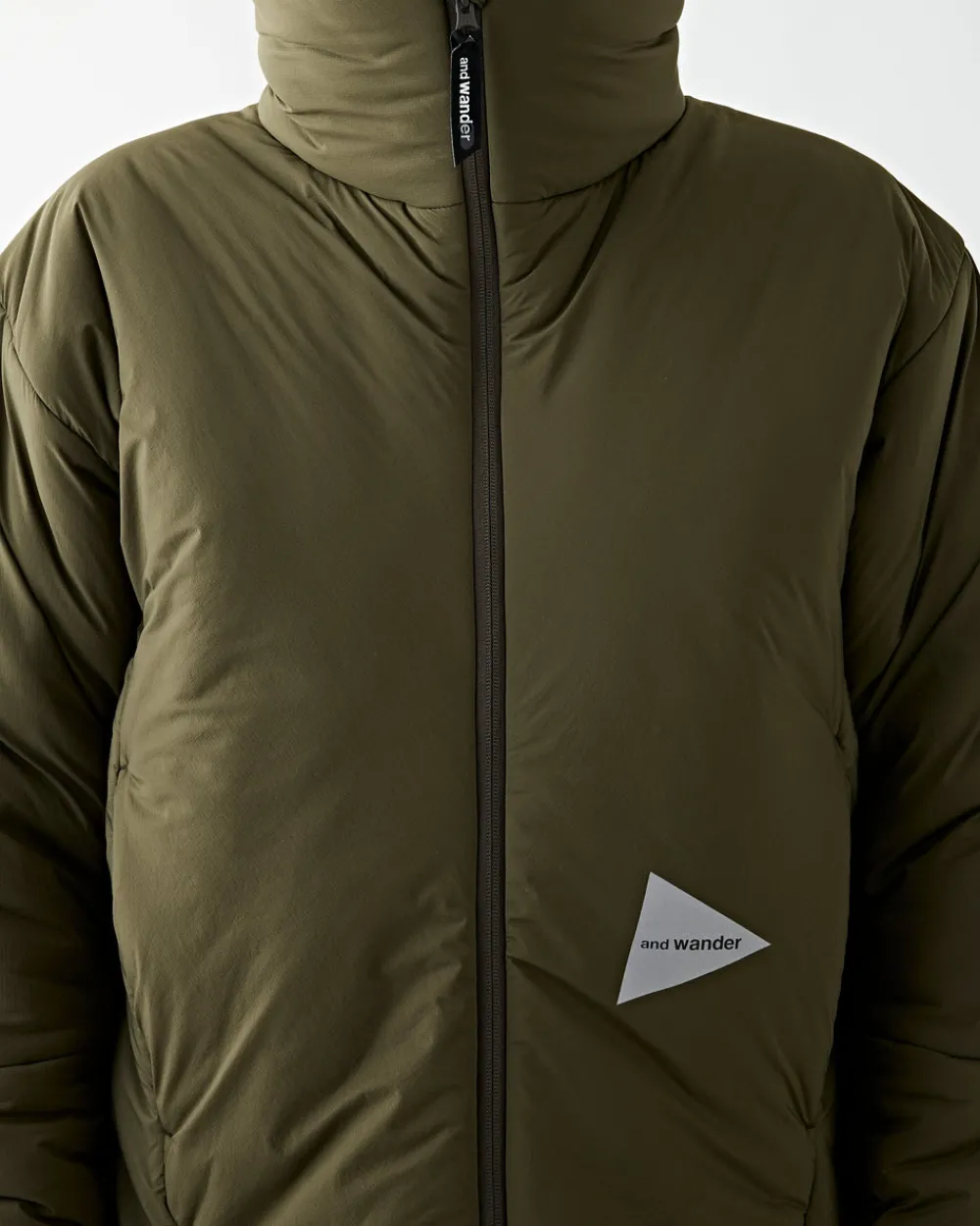and wander Top Fleece Coat Khaki Fashion