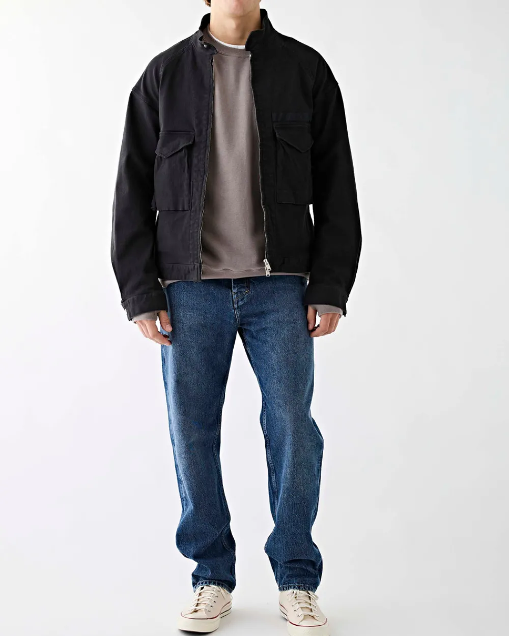 Nonnative Trooper Short Jacket Cotton Drill Twill Black New