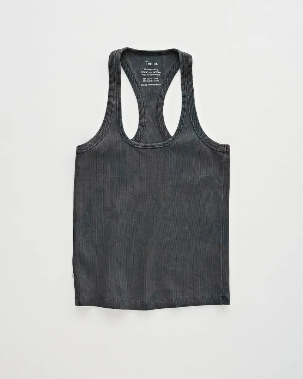 Tenue. Una Tank Top Trashed Black Fashion