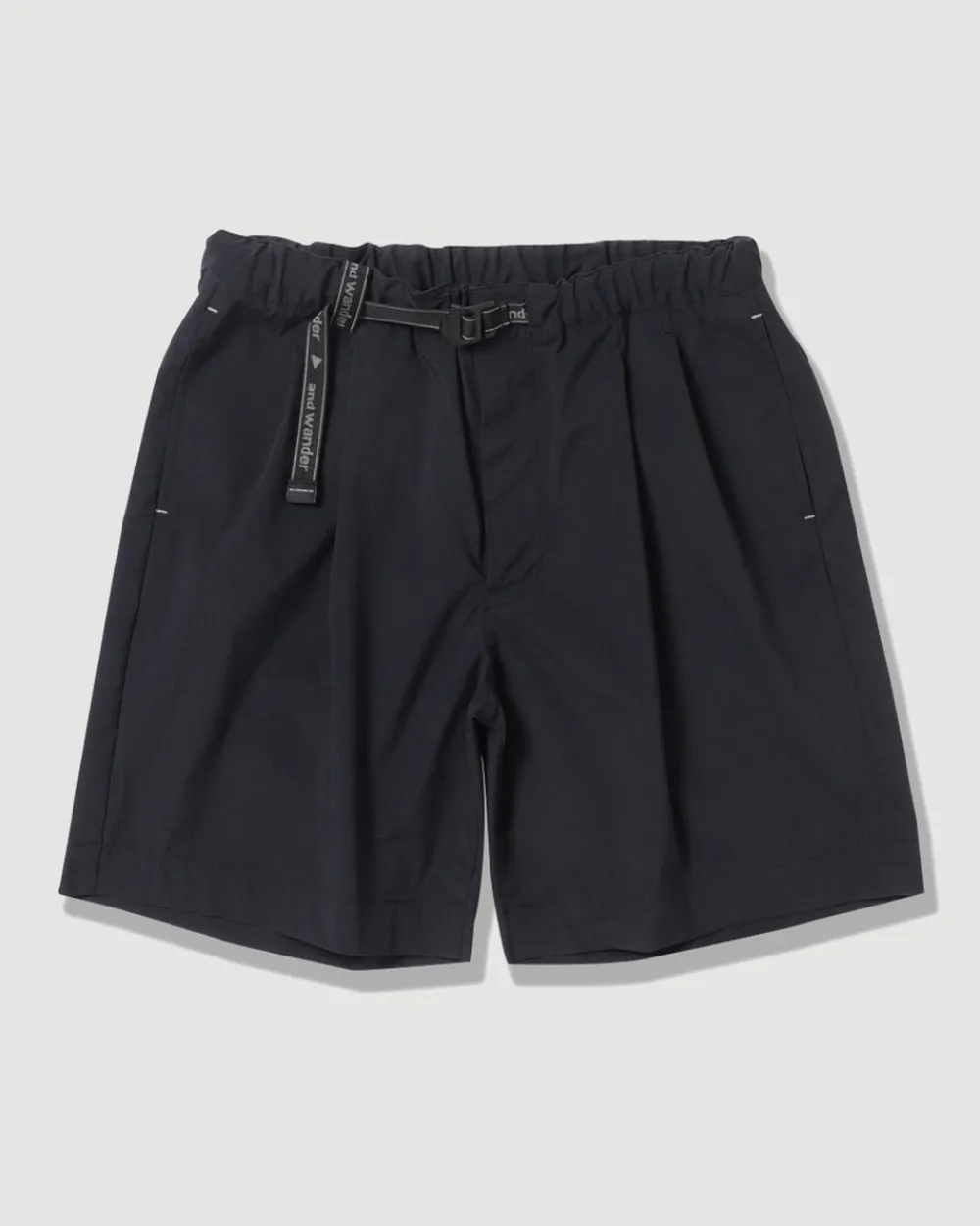 and wander UV Cut Stretch Short Pants Black Fashion