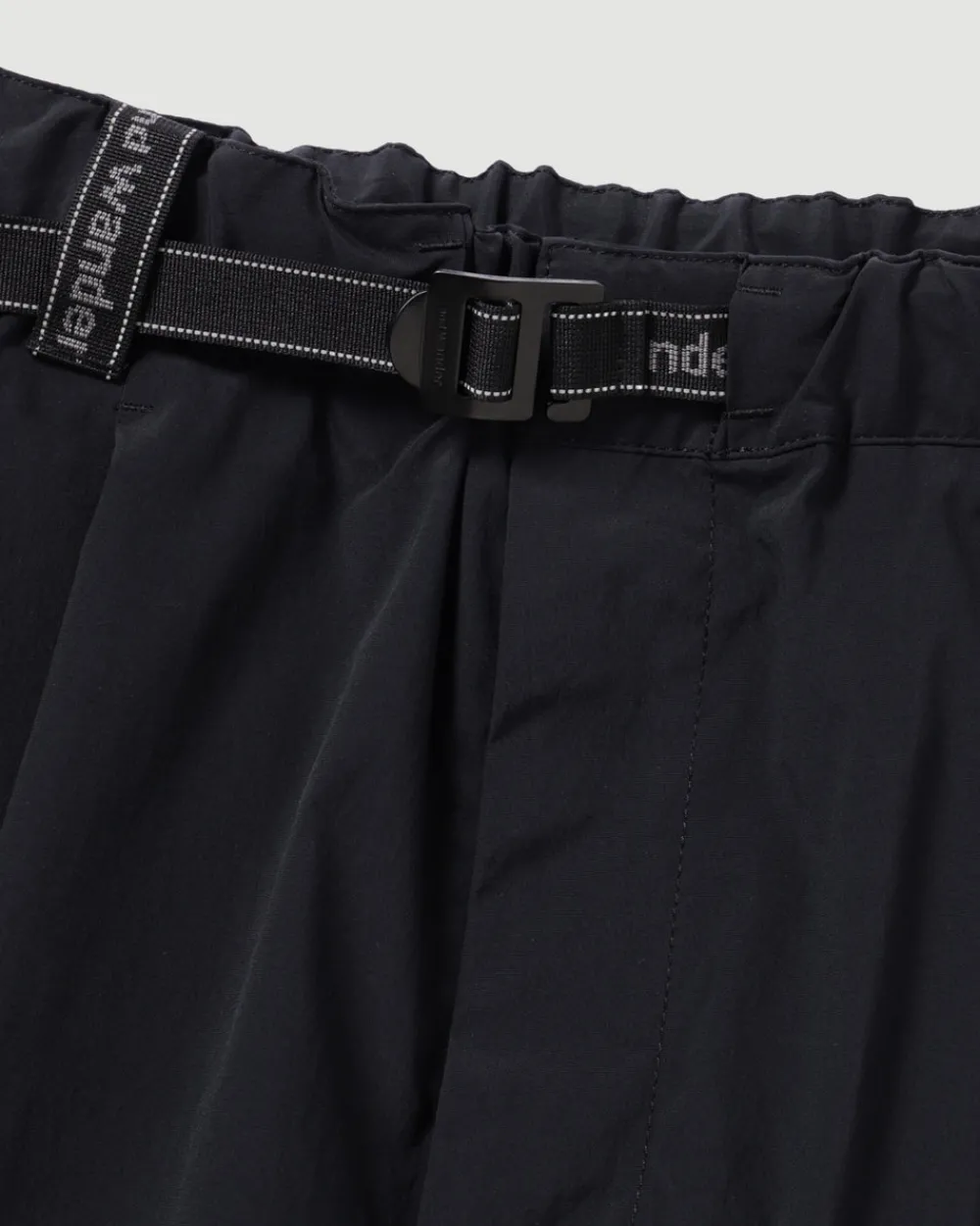 and wander UV Cut Stretch Short Pants Black Fashion