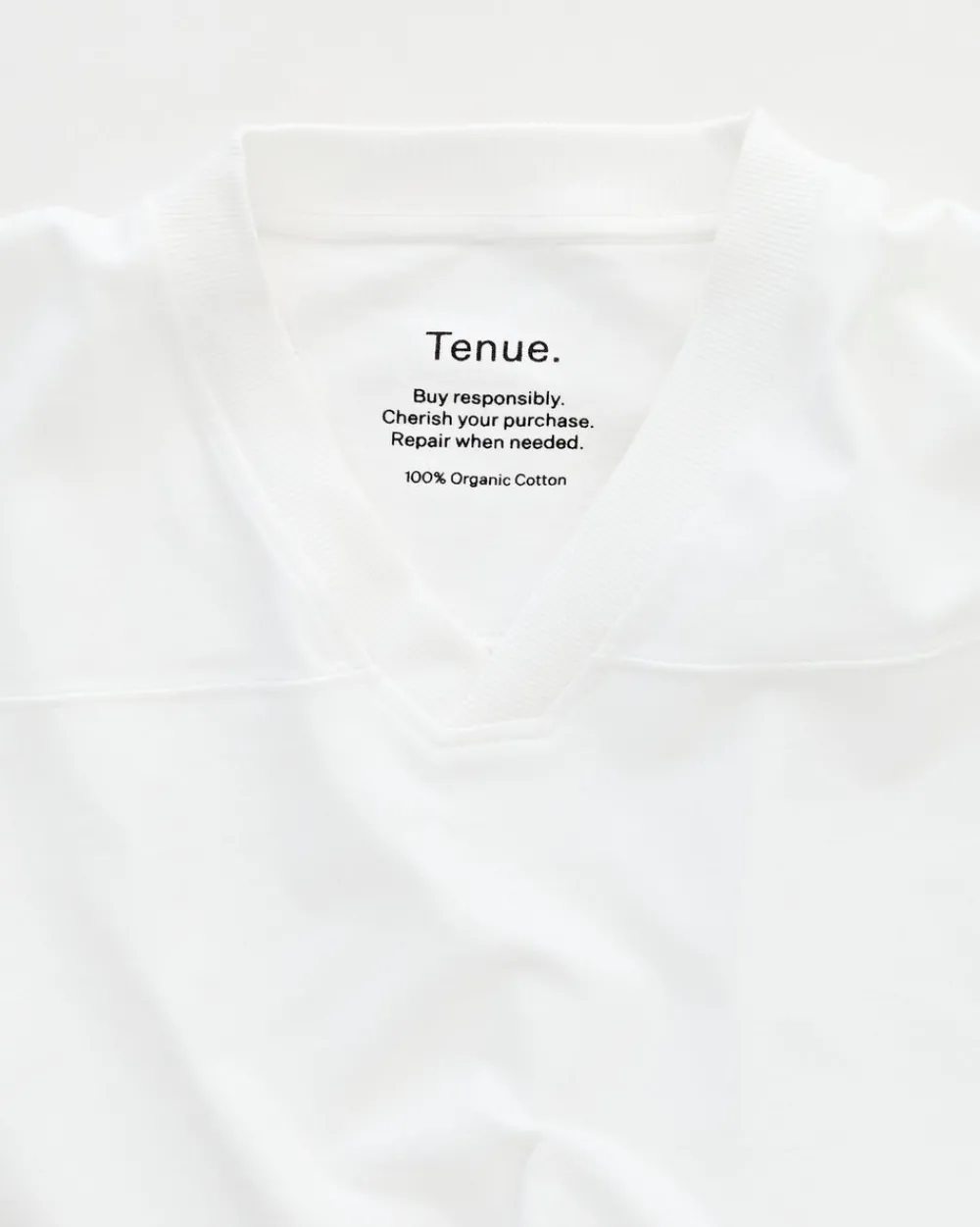 Tenue. Varsity V-Neck T-Shirt Optic White Online
