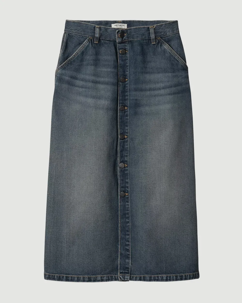 Carhartt WIP W' Marvin Skirt Blue Worn Smith Denim New