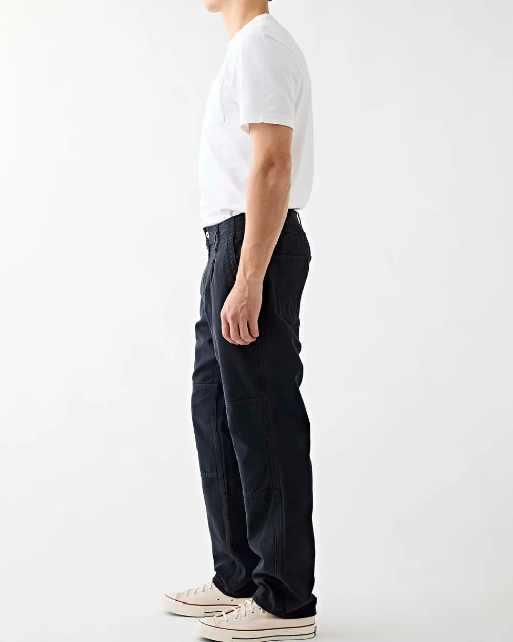 Nonnative Worker Trousers Oxford Sulfur Dye Black Outlet